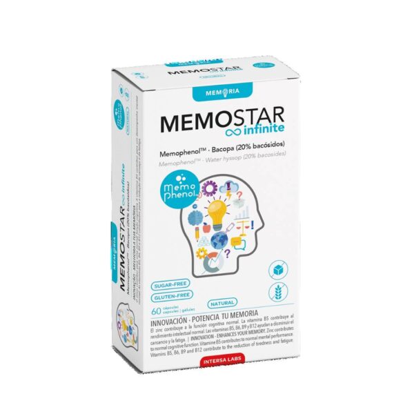 MEMOSTAR® INFINITE N60 maisto papildas dėmesiui, koncentracijai, atminčiai