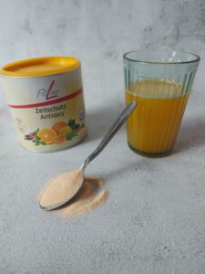 FitLine apelsinų skonio antioksidantas (Zellschutz), 2 mėnesių kursui