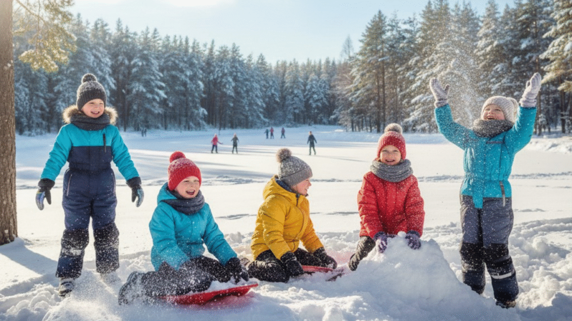 Kaip svarbu žiemą leisti aktyviai, norint gerinti vaikų psichologinę savijautą?