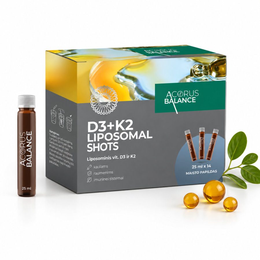 Liposomal shots D3+K2, 14 vnt.