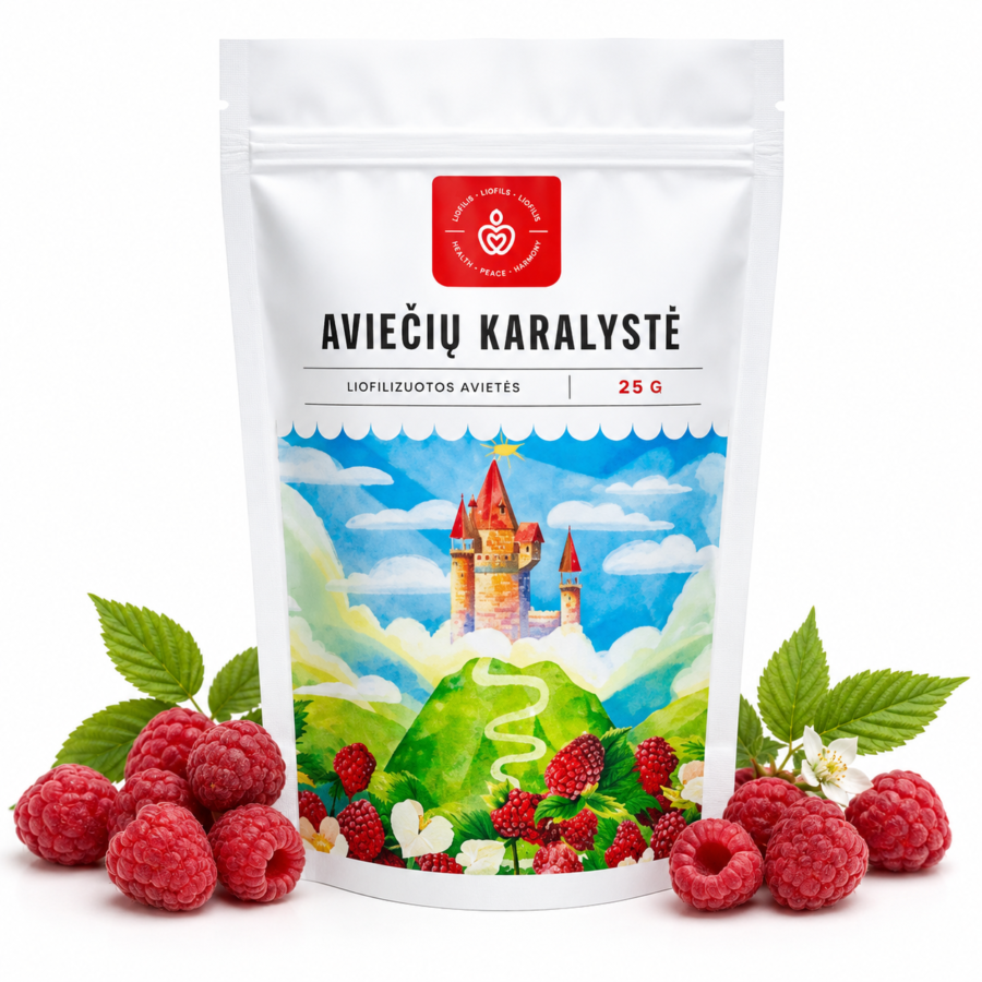 Liofilizuotos avietės
