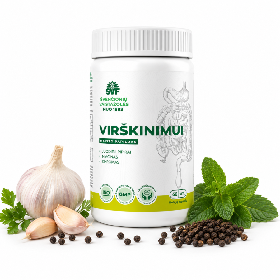Virškinimui, Švenčionių vaistažolės, 60 kaps.