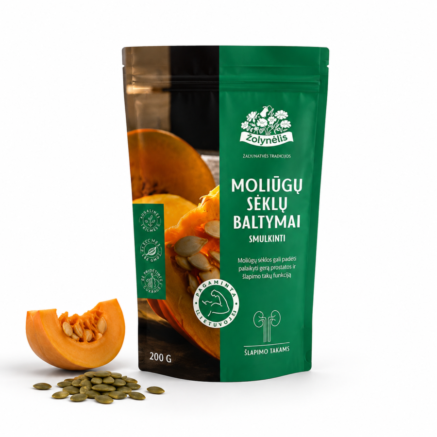 Moliūgų sėklų baltymai smulkinti, Žolynėlis, 200 g