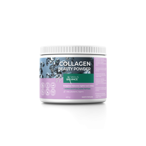 Collagen beauty powder, odai, plaukams, nagams, Acorus Balance, 400 g