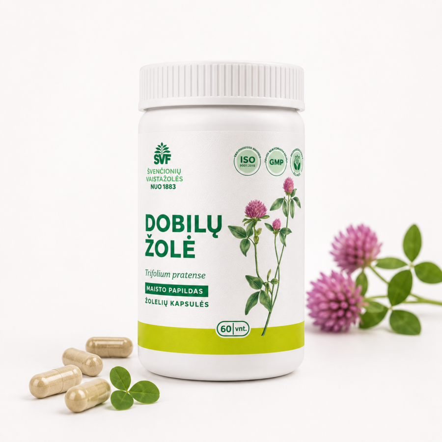 Dobilų žolė, menopauzei, Švenčionių vaistažolės, 60 vnt.