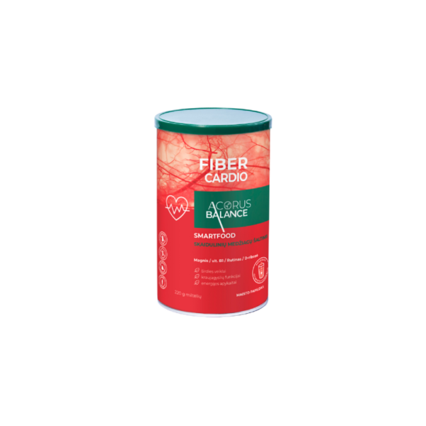 Fiber Cardio skaidulos, širdies veiklai, Acorus Balance, 220 g
