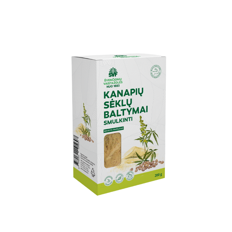 Kanapių sėklų baltymai, raumenims ir kaulams, Švenčionių vaistažolės, 200 g.