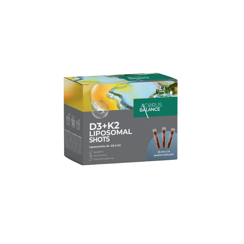Liposomal shots D3+K2, 14 vnt.