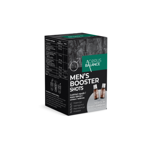 Men‘s booster shots, potencijai ir vaisingumui, Acorus Balance, 14 vnt.
