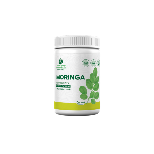 Moringa, maisto papildas kapsulėse, Švenčionių vaistažolės, 60 vnt.