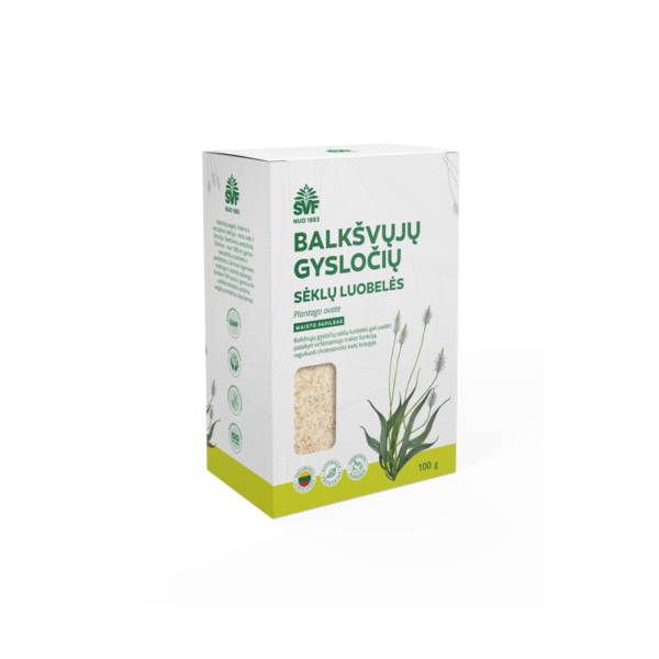Skaidulos balkšvųjų gysločių sėklų luobelės, Švenčionių vaistažolės, 100 g