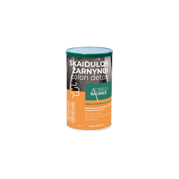 Skaidulos žarnynui Colon detox, Acorus Balance, 180 g