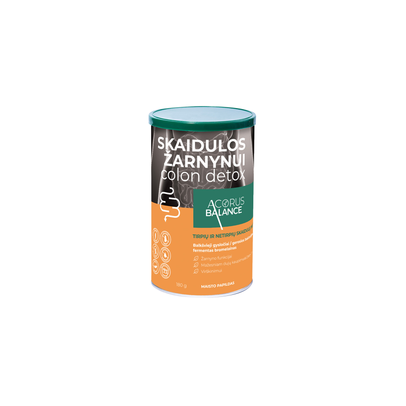 Skaidulos žarnynui Colon detox, Acorus Balance, 180 g
