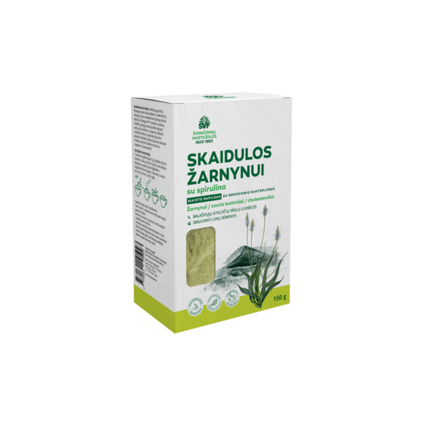 Skaidulos žarnynui su spirulina, Švenčionių vaistažolės, 150 g