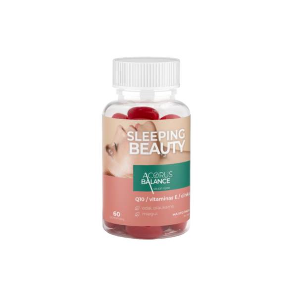 Sleeping beauty, guminukai odai ir miegui, Acorus Balance, 60 vnt.