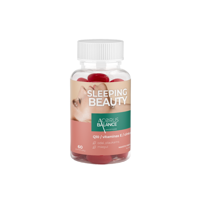 Sleeping beauty, guminukai odai ir miegui, Acorus Balance, 60 vnt.
