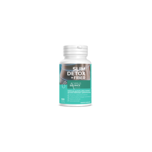 Slim detox fiber+, skaidulos kapsulėse, žarnynui, Acorus Balance, 100 vnt.