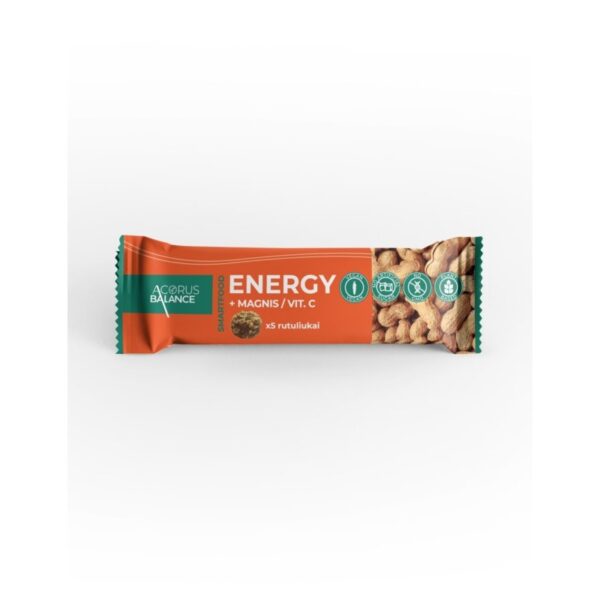 Energy + magnis / vit. C užkandis, energijai, Acorus Balance, 5 vnt.
