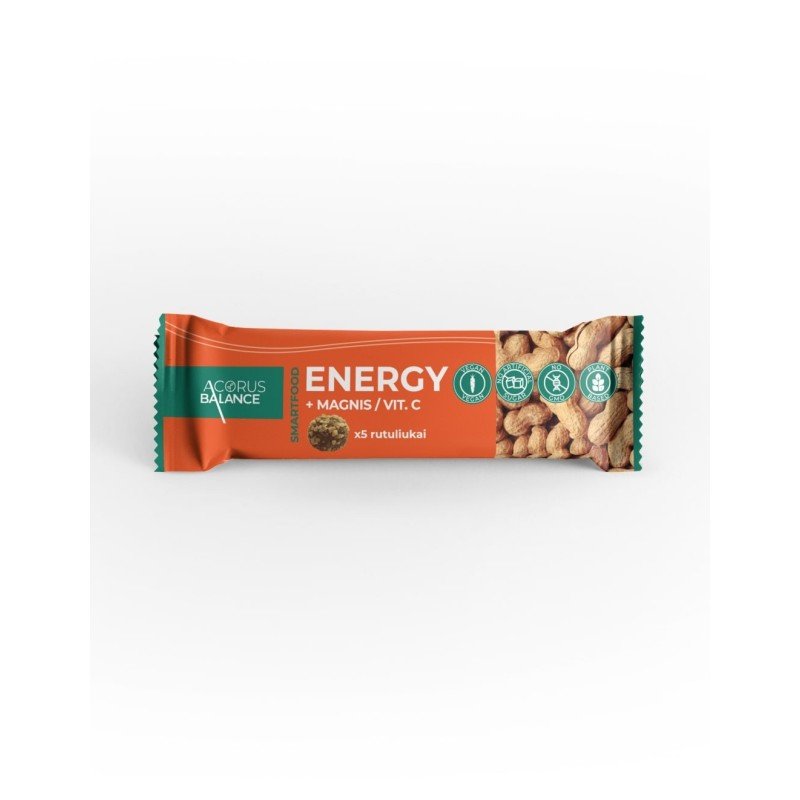 Energy + magnis / vit. C užkandis, energijai, Acorus Balance, 5 vnt.