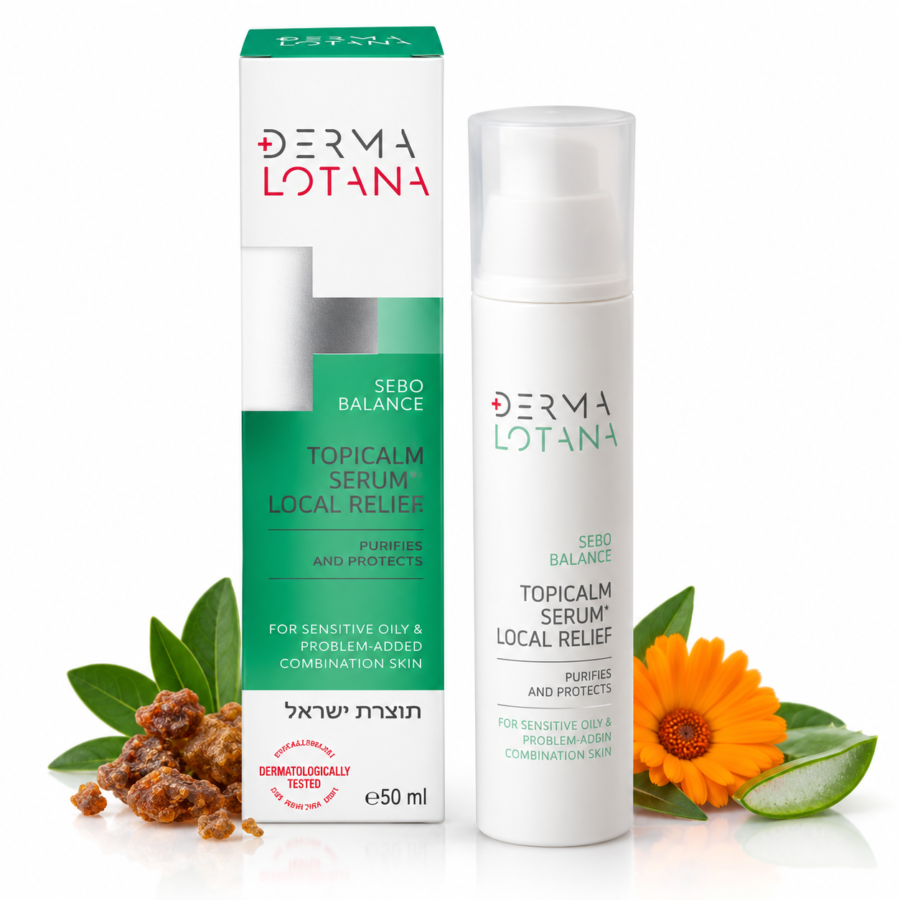 DERMA LOTANA SEBO BALANCE „TopiCalm“ serumas – vietinis palengvinimas 50 ml