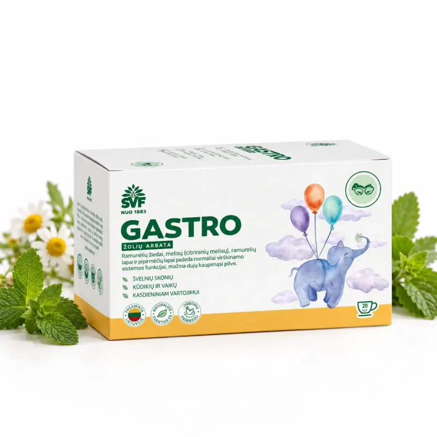 Gastro žolelių arbata vaikams, Švenčionių vaistažolės