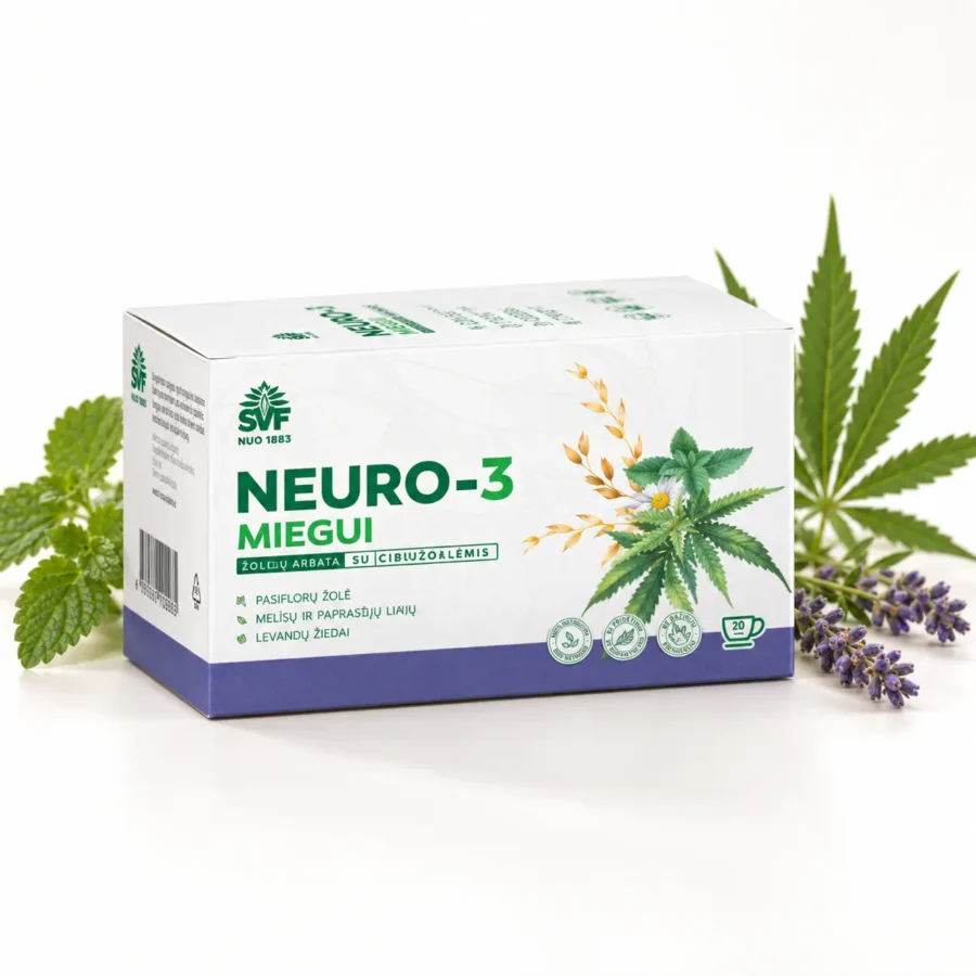 Neuro-3 miegui su kanapių lapais, Švenčionių vaistažolės