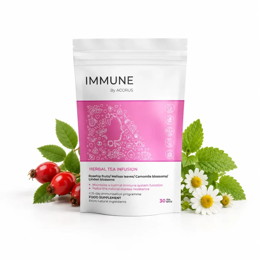 Immune, Acorus žolelių arbata, 30 pakelių