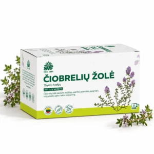 Čiobrelių žolės arbata kvėpavimo takams ir virškinimo sistemai, 24 pakeliai