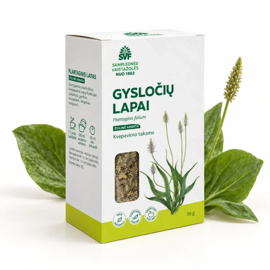 Gysločių lapų arbata kvėpavimo takams, 50 g