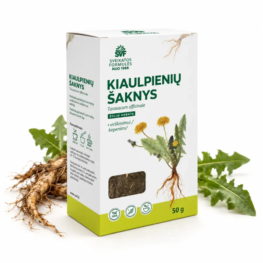 Kiaulpienių šaknų arbata virškinimui ir kepenims, 50 g