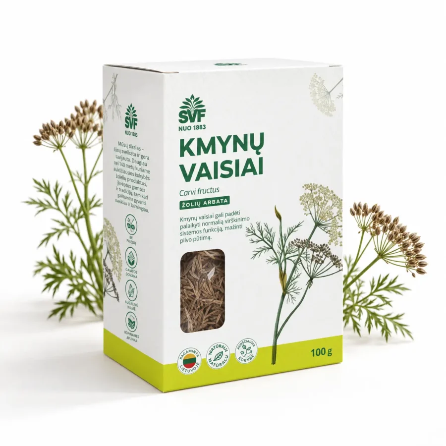 Kmynų vaisių arbata virškinimo sistemai, 100 g