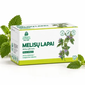 Melisų lapų žolelių arbata nervų sistemai, 24 pakeliai