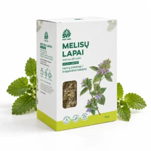 Melisų lapų žolelių arbata nervų sistemai, miegui ir virškinimui, 50 g