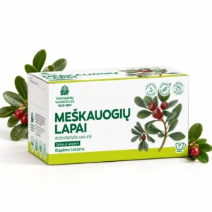 Meškauogių lapų žolelių arbata šlapimo takams, 24 pakeliai