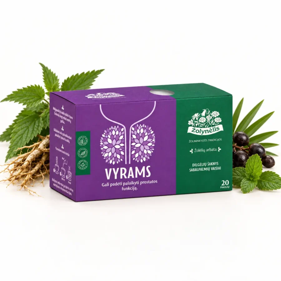 Vyrams, Žolynėlis žolelių arbata, 20 pakelių